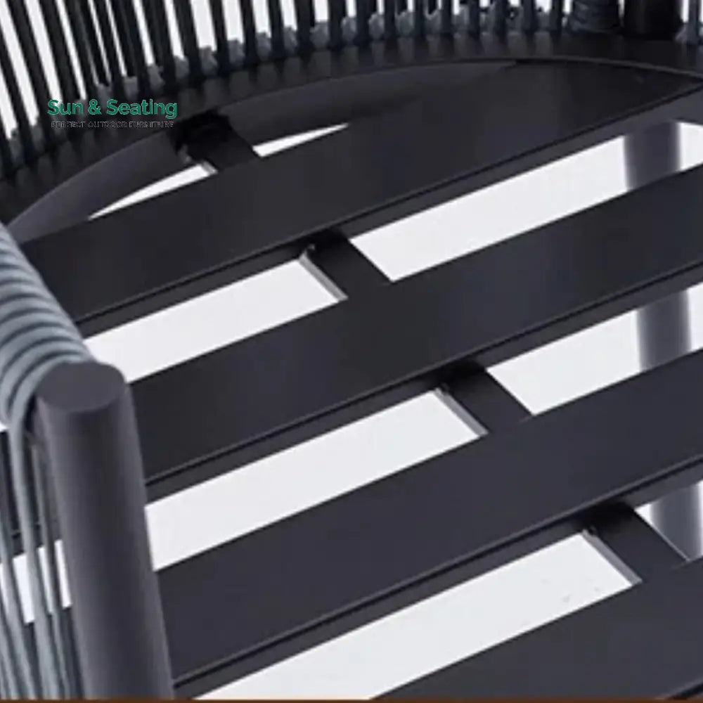 Mackenzie 2-Piece Outdoor Rope Patio Dining Chairs Dinning Chairs