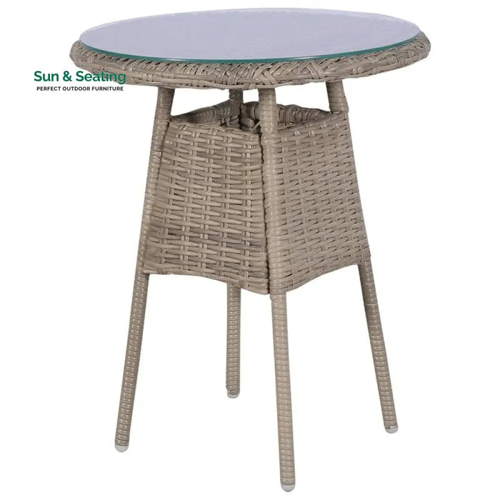 Maddy Outdoor Patio Seating Set 2 Chairs and 1 Table Set (Arabica) Coffee Table Sets