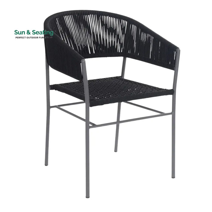 Magdalena 3-Piece Grey Rope Outdoor Patio Set Patio Set