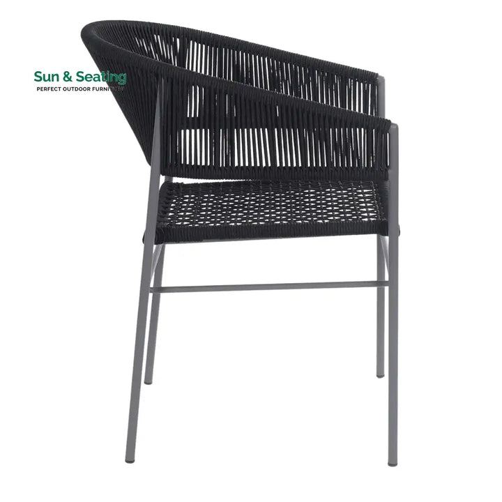 Magdalena 3-Piece Grey Rope Outdoor Patio Set Patio Set