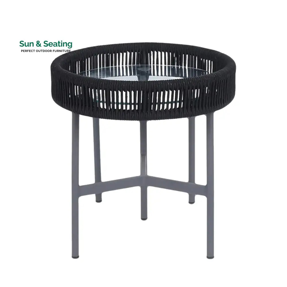 Magdalena 3-Piece Grey Rope Outdoor Patio Set Patio Set
