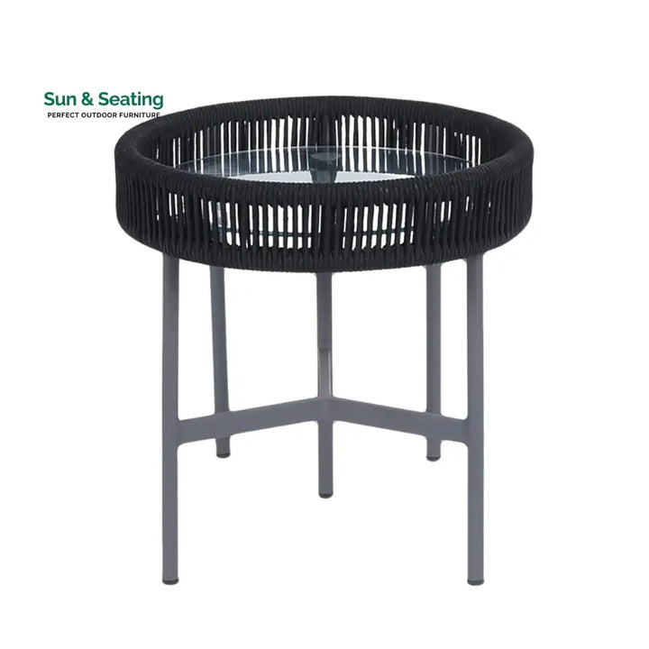 Magdalena 3-Piece Grey Rope Outdoor Patio Set Patio Set