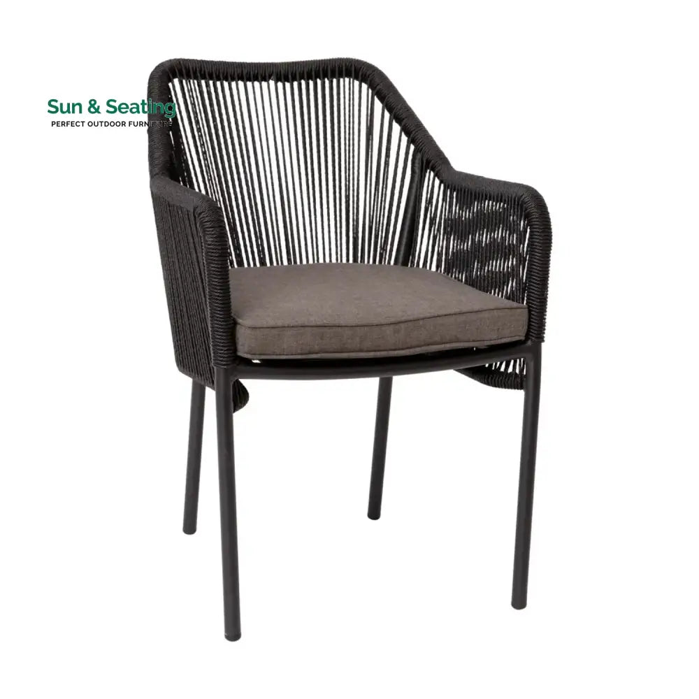 Magnolia 2-Piece Outdoor Rope Patio Dining Chairs Dinning Chairs
