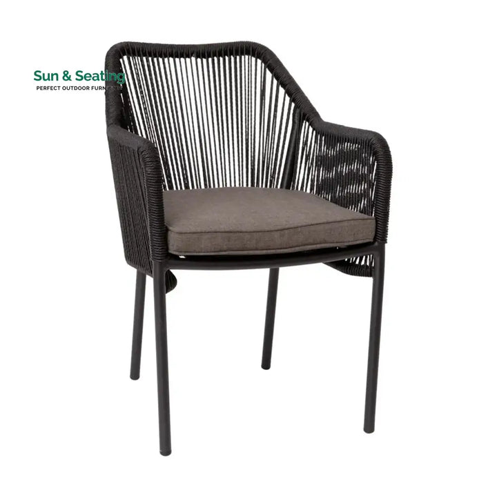 Magnolia 2-Piece Outdoor Rope Patio Dining Chairs Dinning Chairs