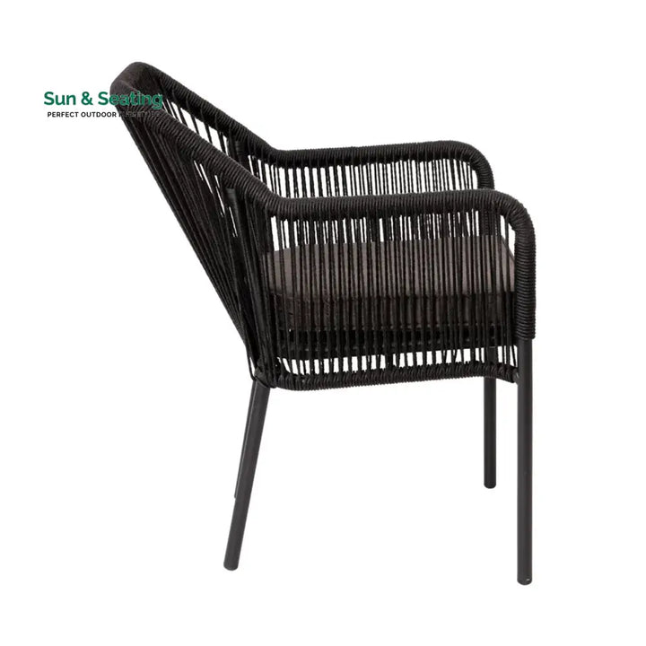 Magnolia 2-Piece Outdoor Rope Patio Dining Chairs Dinning Chairs