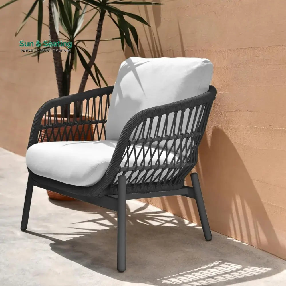 Maitreyi Outdoor 4 Seater Rope Conversation Sofa Set Sofa Set