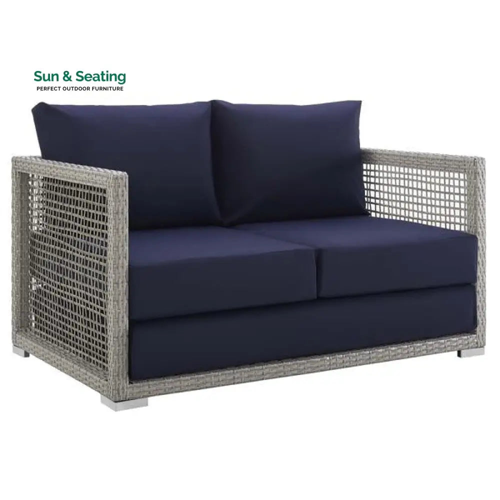 Malvolio Outdoor Set 1 Triple Seater 1 Double Seater 1 Single Seater 2 Side table and 1 Center Table (Silver) Sofa Sets