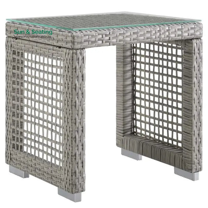 Malvolio Outdoor Set 1 Triple Seater 1 Double Seater 1 Single Seater 2 Side table and 1 Center Table (Silver) Sofa Sets