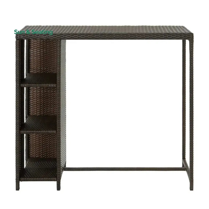 Maravilla Outdoor Rattan Wicker Bar Table with High-Top Design Bar Table