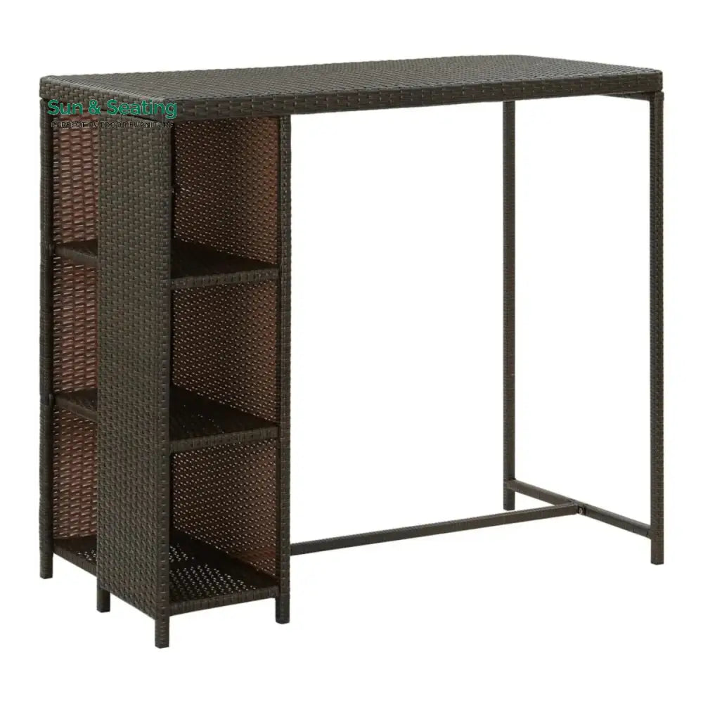 Maravilla Outdoor Rattan Wicker Bar Table with High-Top Design Bar Table