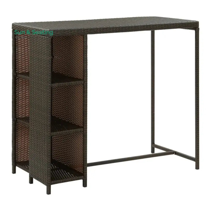 Maravilla Outdoor Rattan Wicker Bar Table with High-Top Design Bar Table