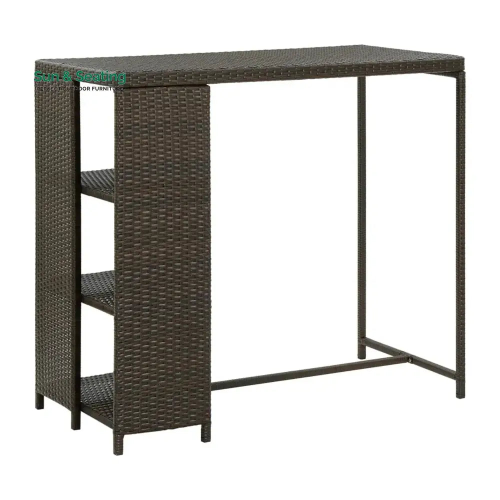 Maravilla Outdoor Rattan Wicker Bar Table with High-Top Design Bar Table