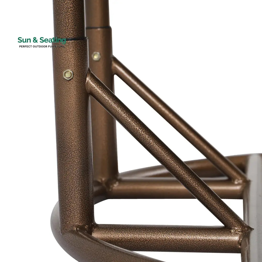 Marco Double Seater Hanging Swing With Stand For Balcony Garden Swing (Dark Grey) Swings