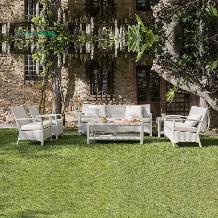 Margrit Outdoor Rattan Wicker 7-Seater Sectional Sofa Set Sofa Set