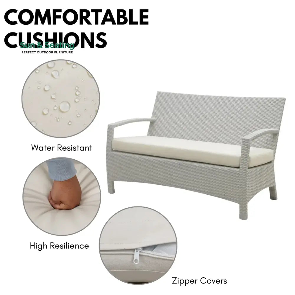 Margrit Outdoor Rattan Wicker 7-Seater Sectional Sofa Set Sofa Set