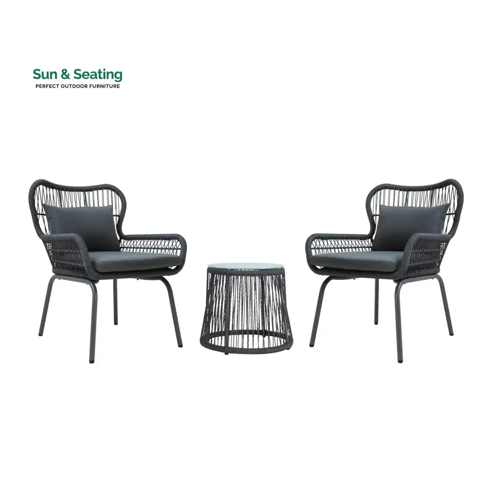 Marguerite Outdoor Patio Garden 3 Piece All Weather Resistant Furniture Set Patio Set