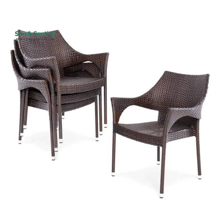 Mariama Outdoor Rattan Wicker Patio Dining Chairs Dinning Chairs