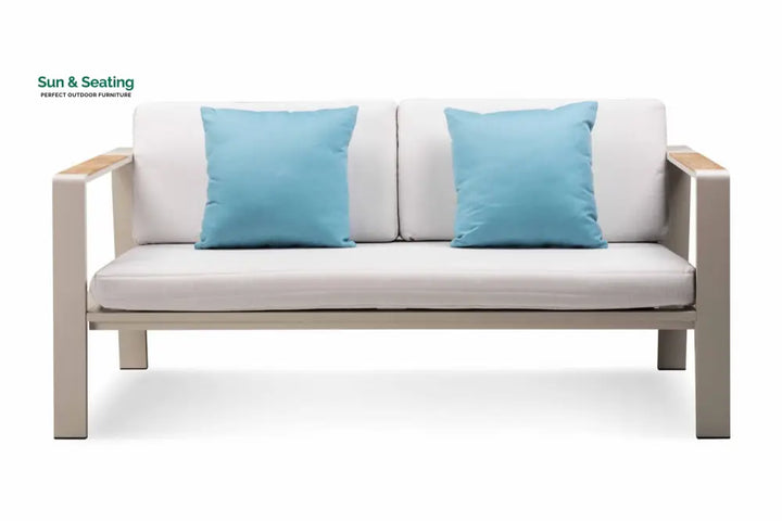 Marino Outdoor Sofa Set 2 Seater 2 Single seater and 1 Center Table (Beige) Sofa Sets
