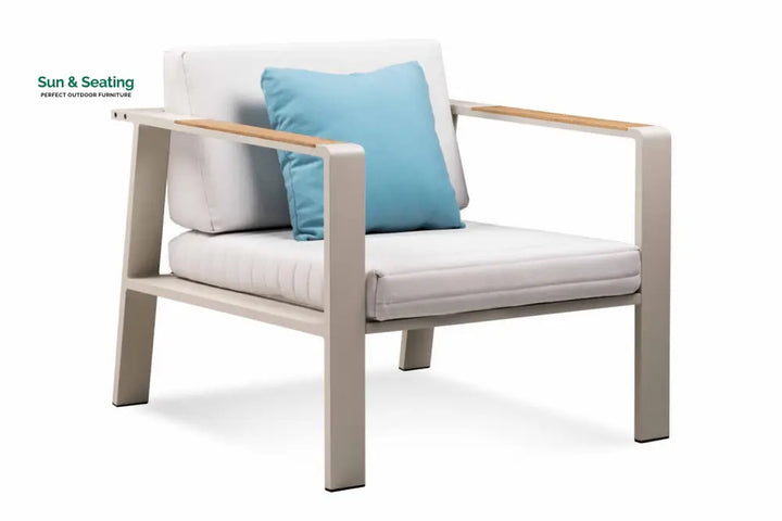 Marino Outdoor Sofa Set 2 Seater 2 Single seater and 1 Center Table (Beige) Sofa Sets