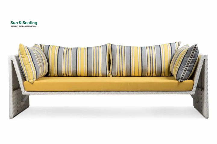 Marino Outdoor Sofa Set 2 Seater 2 Single seater and 1 Center Table (Sea Shell) Sofa Sets