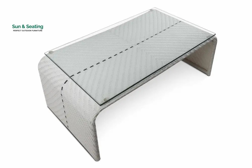 Marino Outdoor Sofa Set 2 Seater 2 Single seater and 1 Center Table (Sea Shell) Sofa Sets