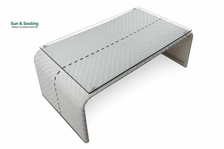 Marino Outdoor Sofa Set 2 Seater 2 Single seater and 1 Center Table (Sea Shell) Sofa Sets
