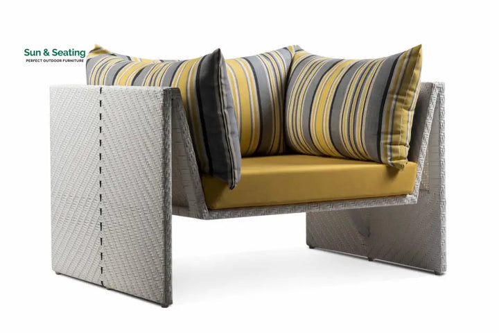 Marino Outdoor Sofa Set 2 Seater 2 Single seater and 1 Center Table (Sea Shell) Sofa Sets