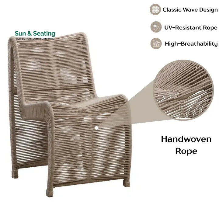 Mariposa 2-Piece Outdoor Rope Patio Chairs Patio Chairs