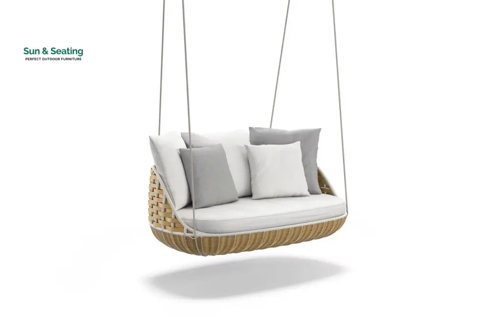 Mazzi Double Seater Hanging Swing Without Stand For Balcony Garden Swing Honey Swings