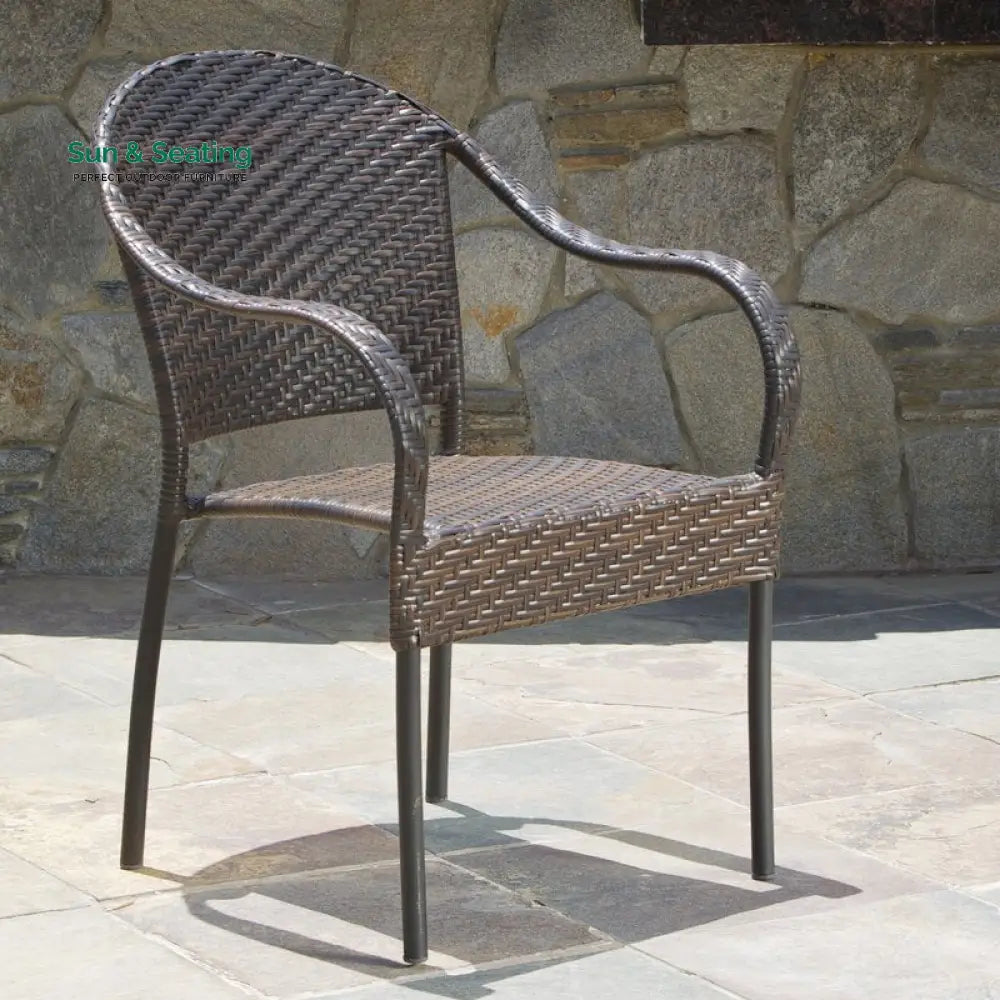 Michele Outdoor Patio Dining Set 6 Chairs and 1 Table (Brown) Dining sets