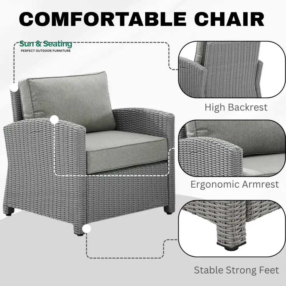 Miki 5 Pieces Patio Furniture Set Patio Sofa Set