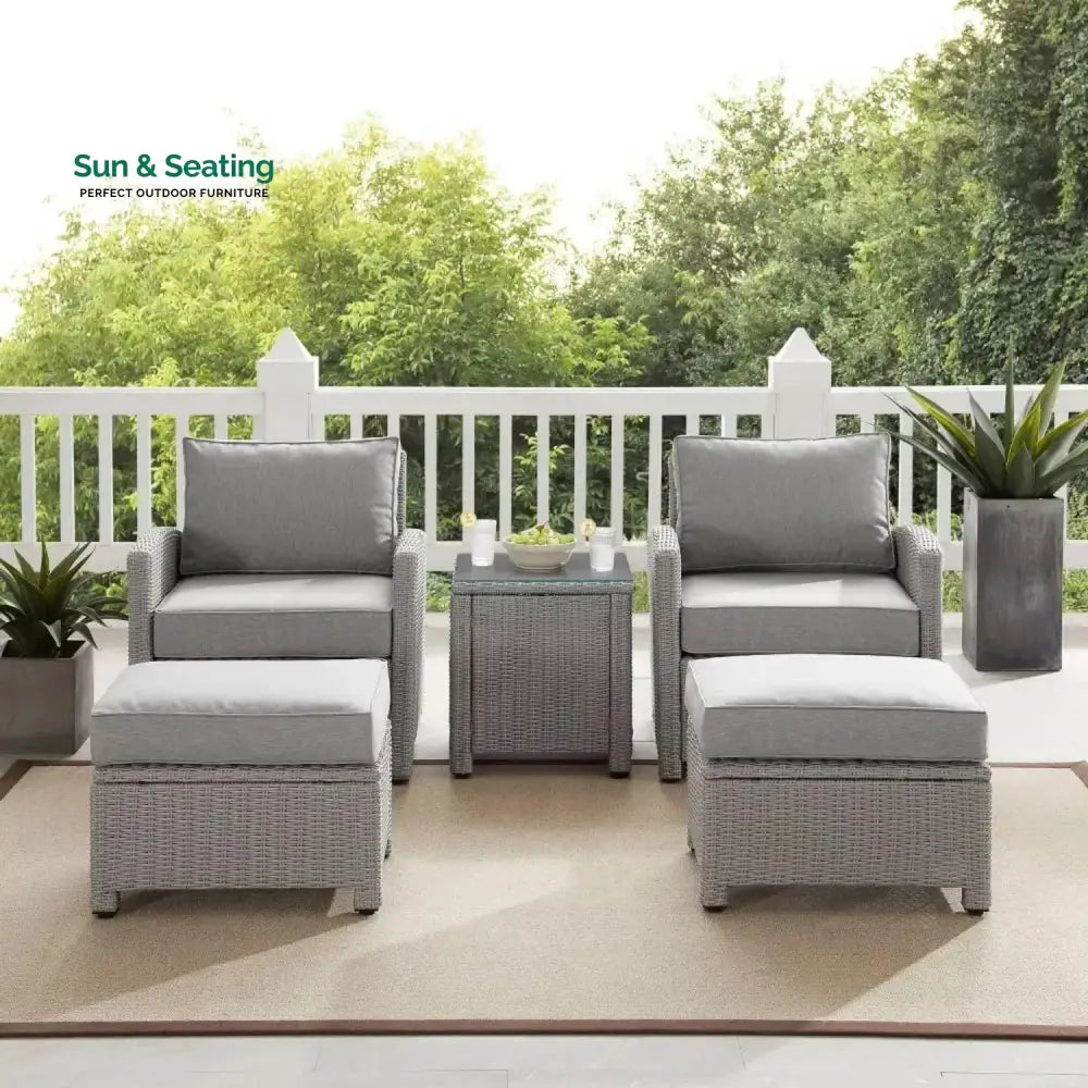 Miki 5 Pieces Patio Furniture Set Patio Sofa Set