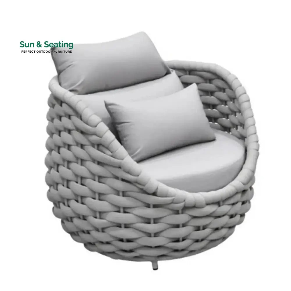 Minami Nest Shape 3-Piece Hand-Woven Rope Patio Set Patio Set
