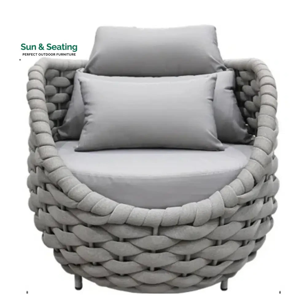 Minami Nest Shape 3-Piece Hand-Woven Rope Patio Set Patio Set