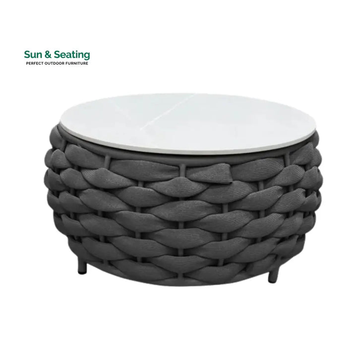 Miyako Nest Shape 3-Piece Hand-Woven Rope Patio Set Patio Set