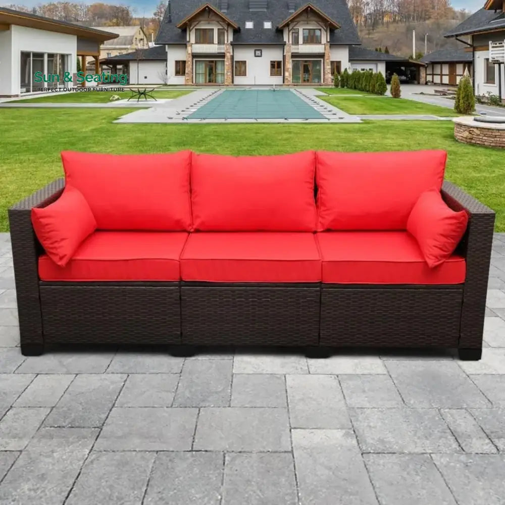 Montserrat 3-Seater Outdoor Rattan Wicker Patio Sofa Sofa Set
