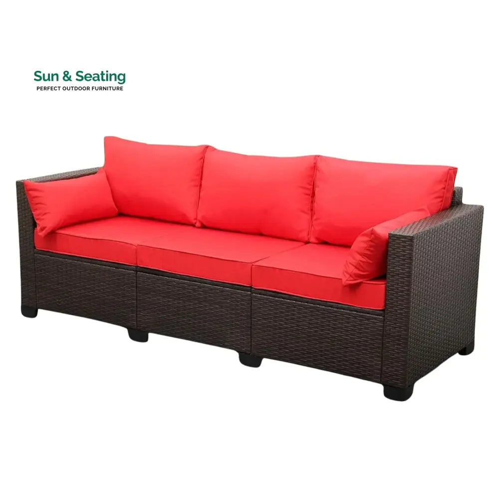 Montserrat 3-Seater Outdoor Rattan Wicker Patio Sofa Sofa Set