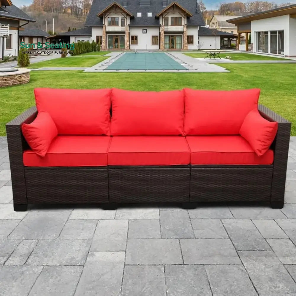 Montserrat 3-Seater Outdoor Rattan Wicker Patio Sofa Sofa Set