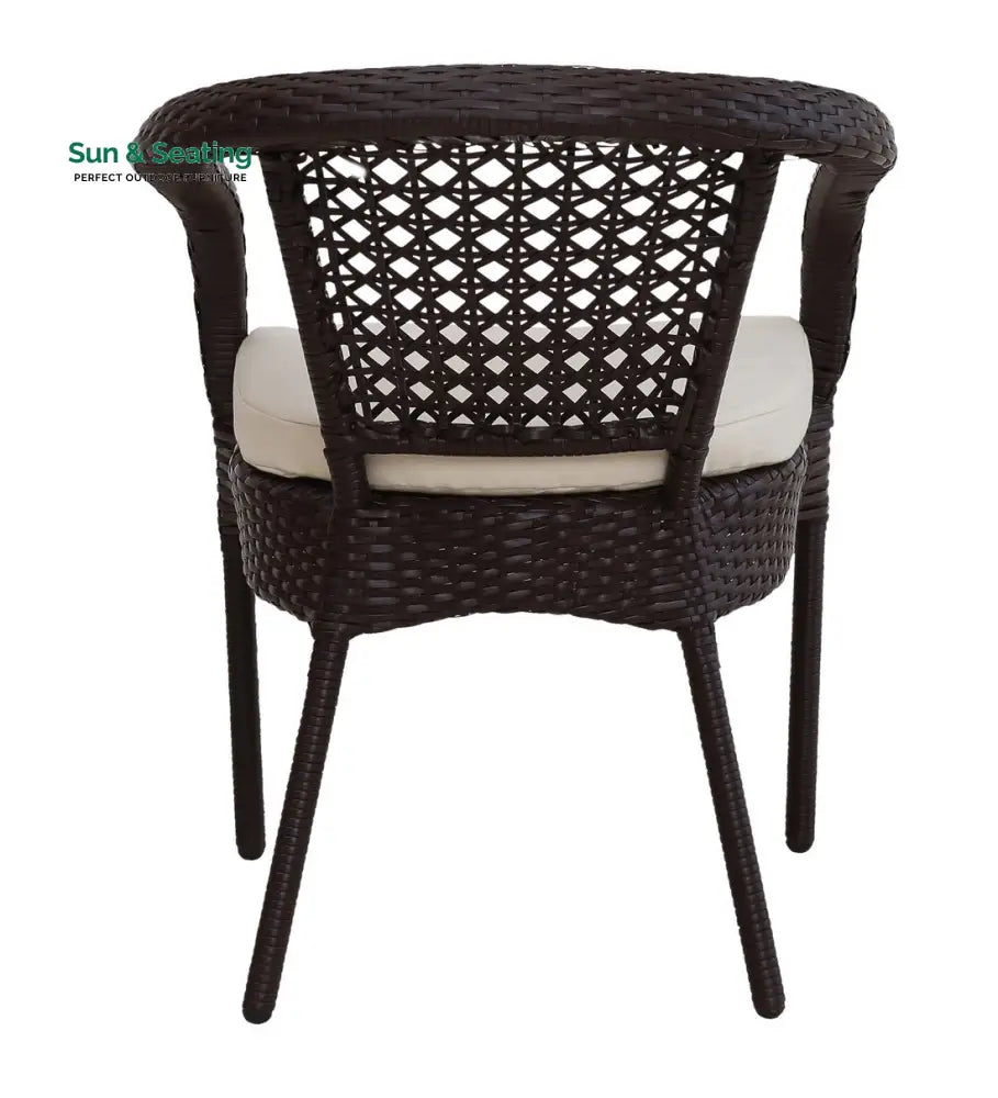 Moonpie Outdoor Patio Seating Set 4 Chairs and 1 Table Set (Dark Brown) Coffee Table Sets