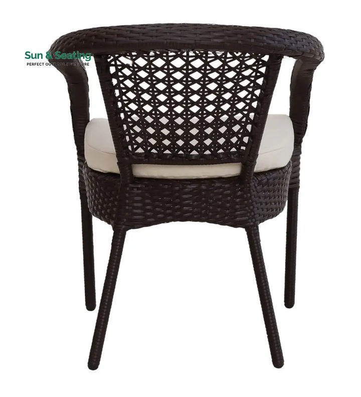 Moonpie Outdoor Patio Seating Set 4 Chairs and 1 Table Set (Dark Brown) Coffee Table Sets
