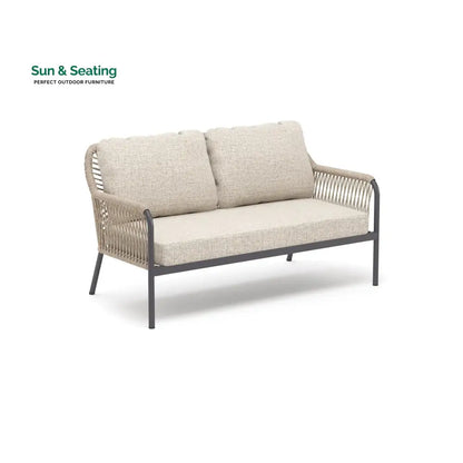 Morvos Outdoor Garden Balcony Sofa Set 2 Seater,2 Single seater and 2 Center Table Set (Tan) Sofa Sets