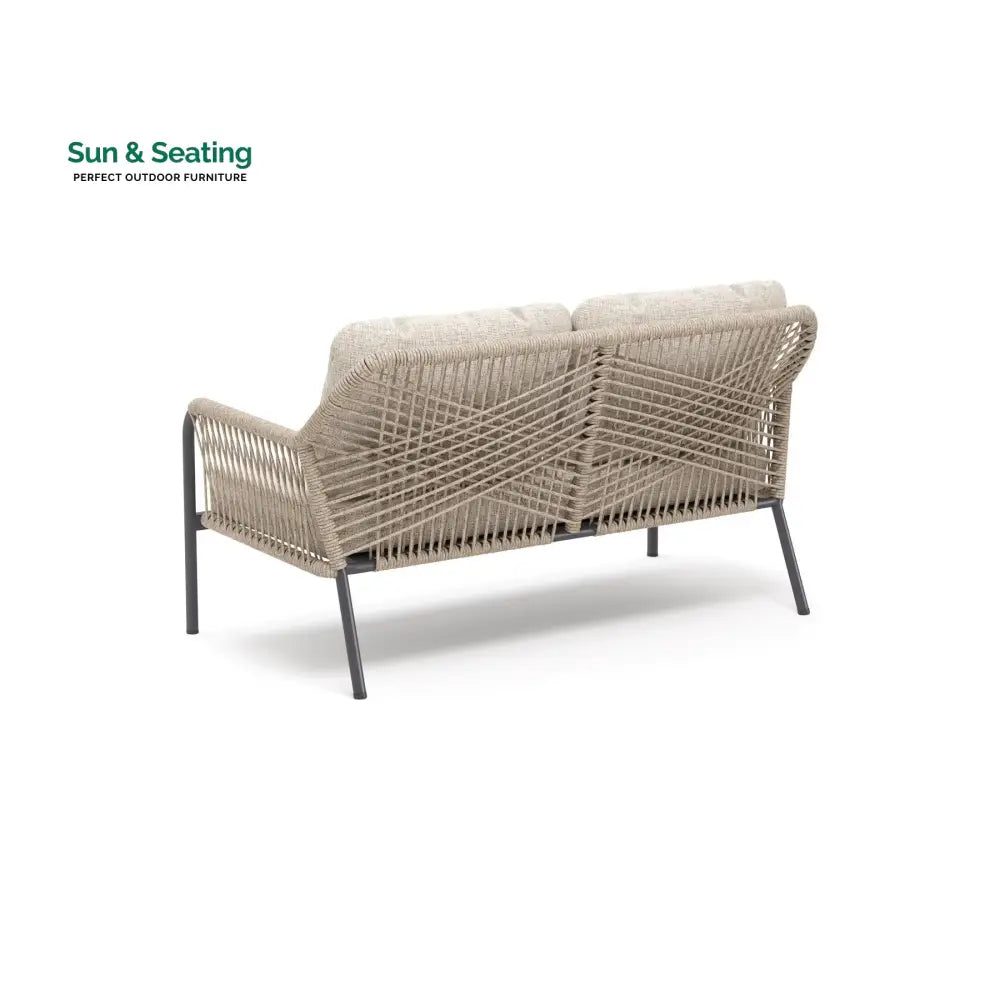 Morvos Outdoor Garden Balcony Sofa Set 2 Seater,2 Single seater and 2 Center Table Set (Tan) Sofa Sets