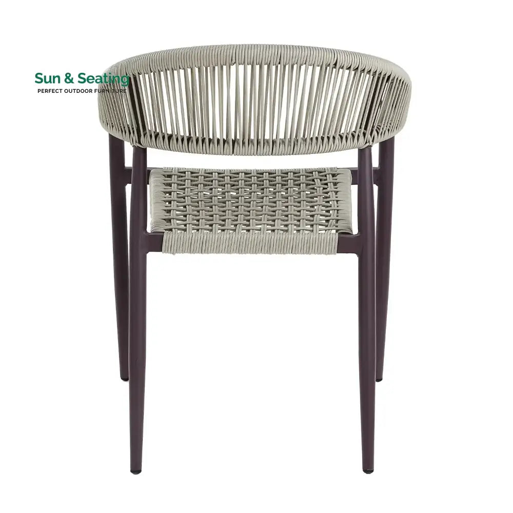 Mrinalini 2-Piece Outdoor Rope Patio Dining Chairs Dinning Chairs
