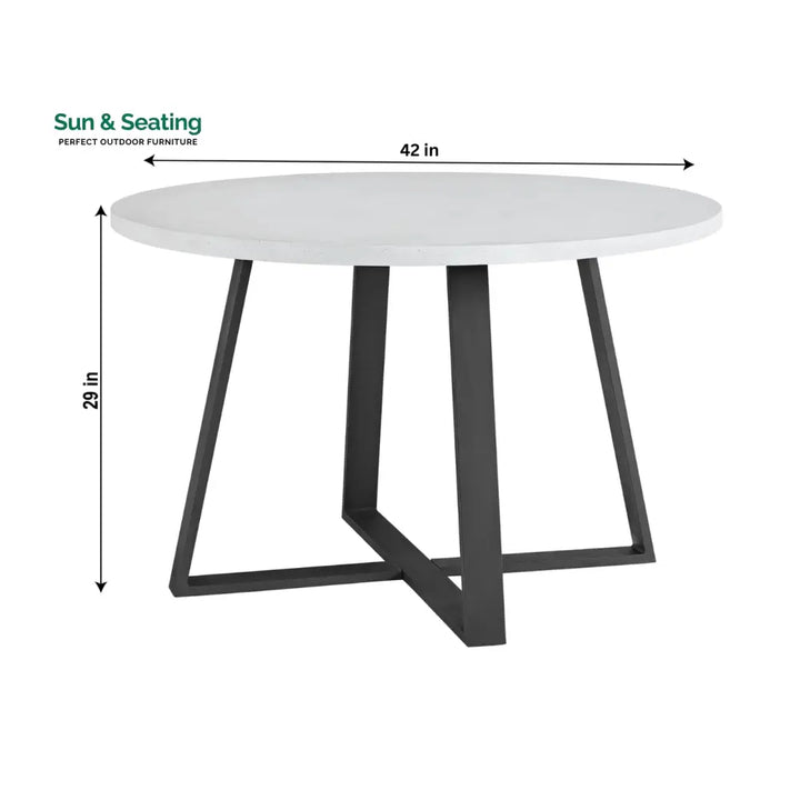 Muno Outdoor Patio Seating Set 4 Chairs and 1 Table Set (Black) Braided &amp; Rope Coffee Table Sets
