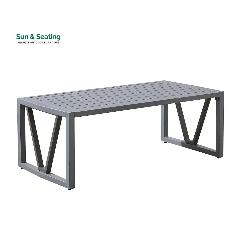 Myriad Outdoor Sofa Set 3 Seater 2 Single seater and 1 Center Table Set (Black + Grey) Sofa Sets