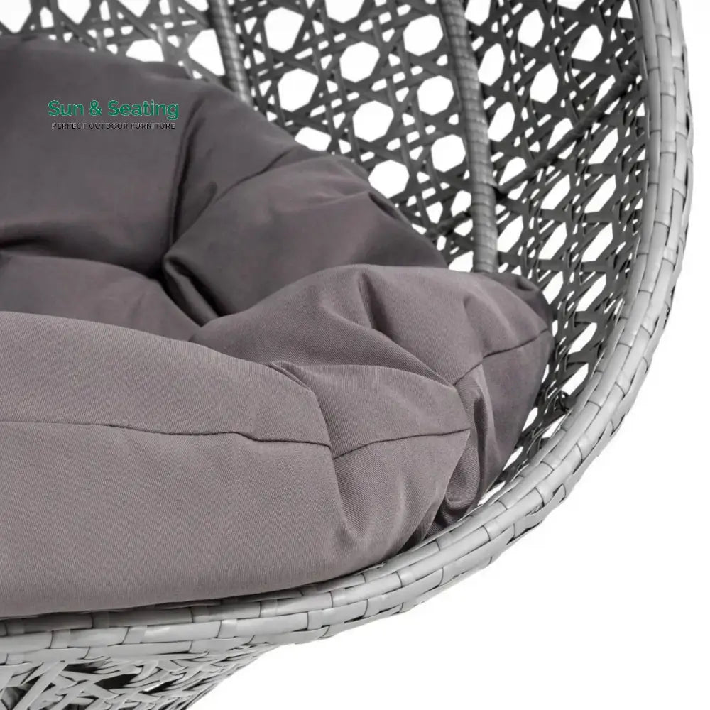 Nainika Single Seater Rattan &amp; Wicker Swing (Grey) Swing