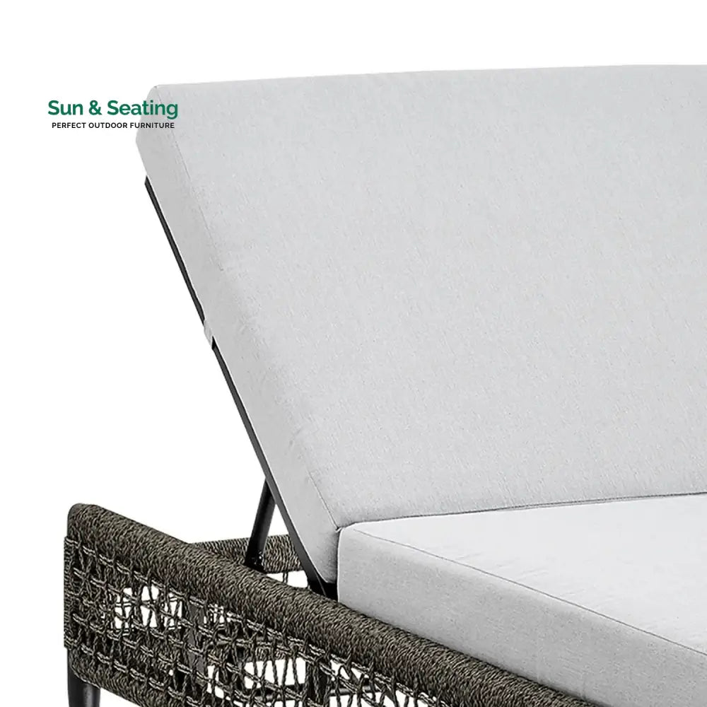 Najwa Outdoor All-Weather Rope Lounger with Cushions Lounger Set