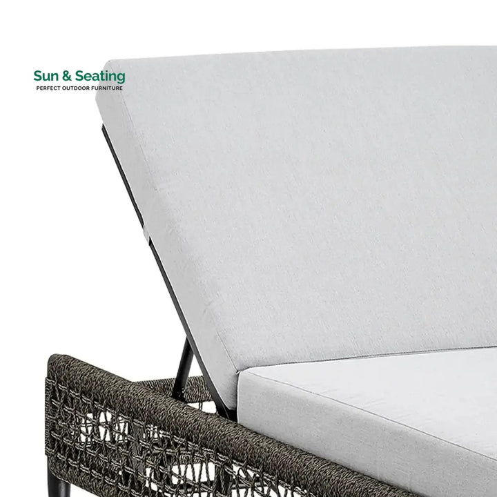 Najwa Outdoor All-Weather Rope Lounger with Cushions Lounger Set