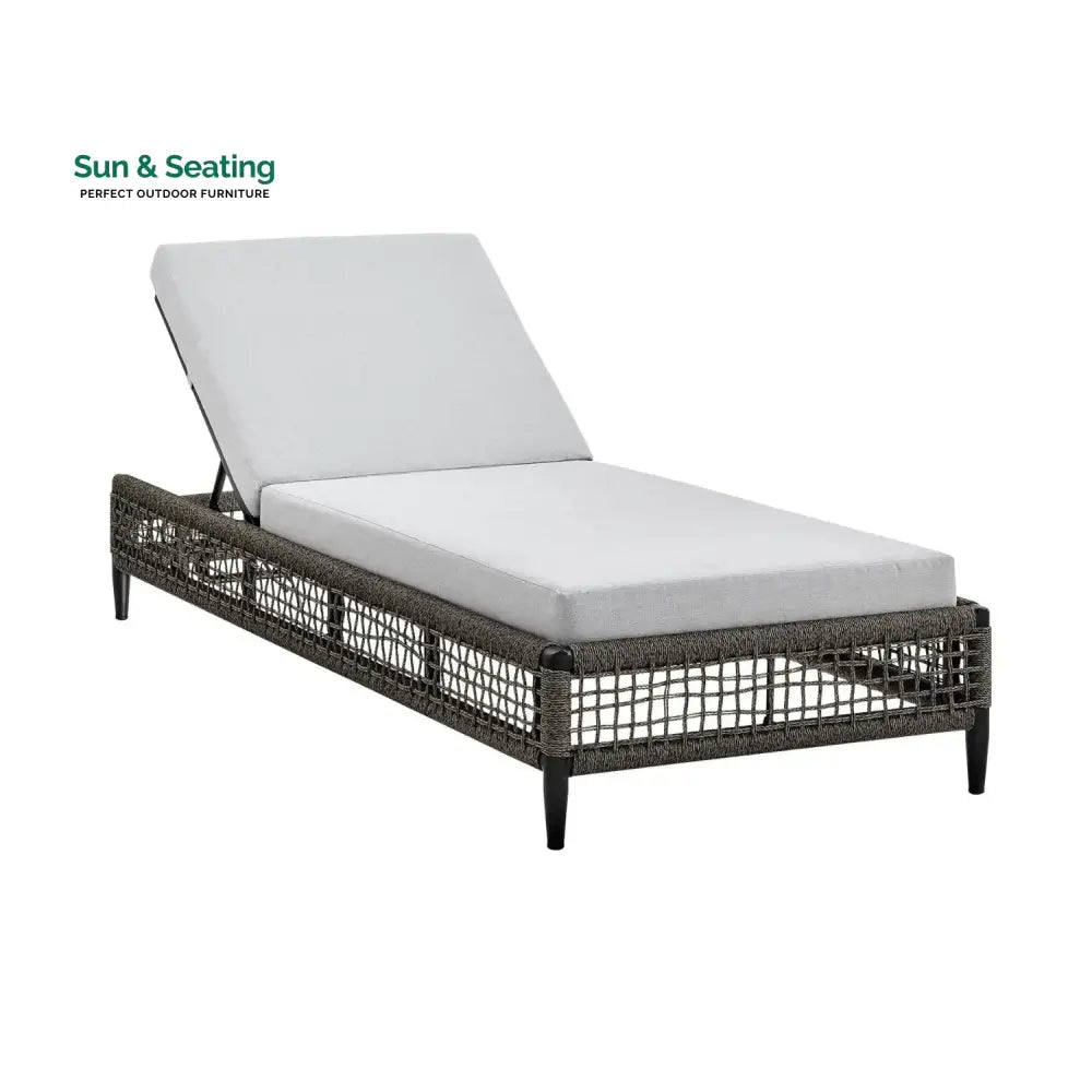 Najwa Outdoor All-Weather Rope Lounger with Cushions Lounger Set