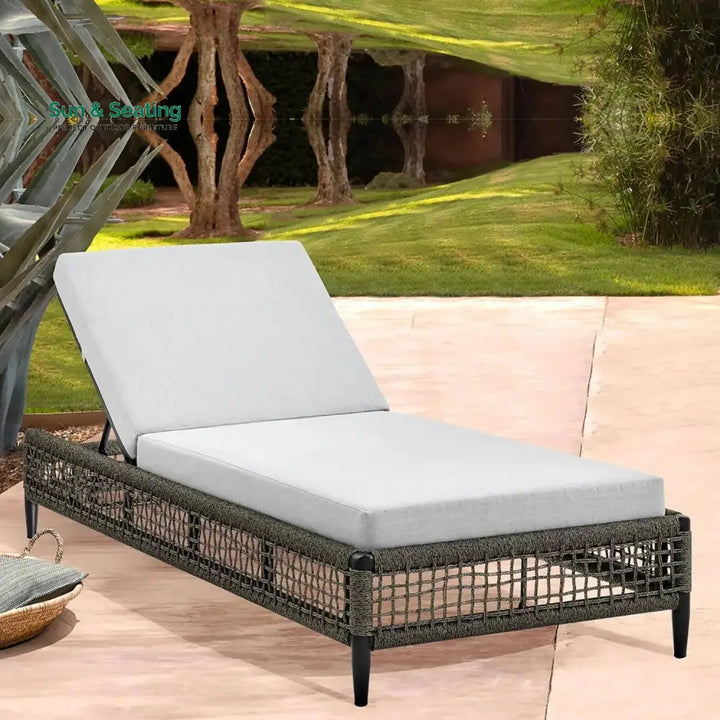 Najwa Outdoor All-Weather Rope Lounger with Cushions Lounger Set